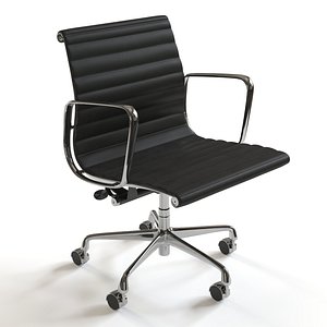 eames aluminum management chair 3d model