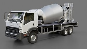 3D Isuzu FVZ Concrete Truck