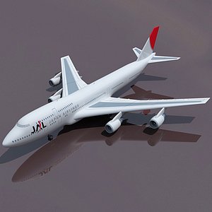 JAL Japan Airlines Model Boeing 747