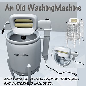 old washing machine 3d model