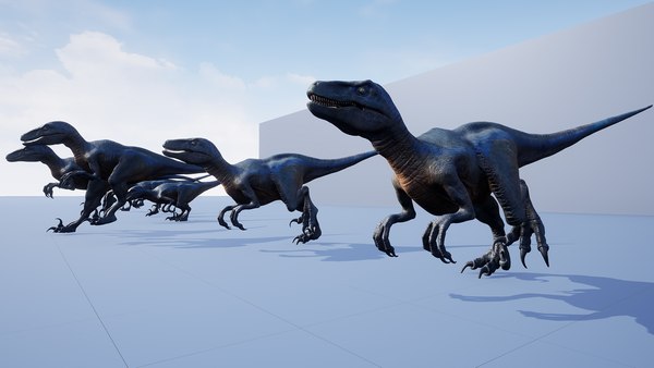 modelo 3d Dinosaurio Raptor - Velociraptor híbrido - Proyecto Unreal ...