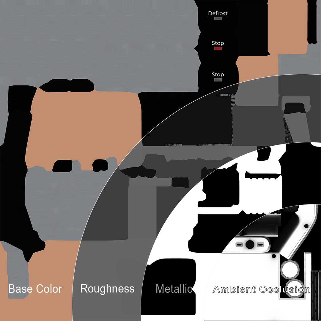 Modern Toaster 8K PBR Textures 3D Model TurboSquid 2085570