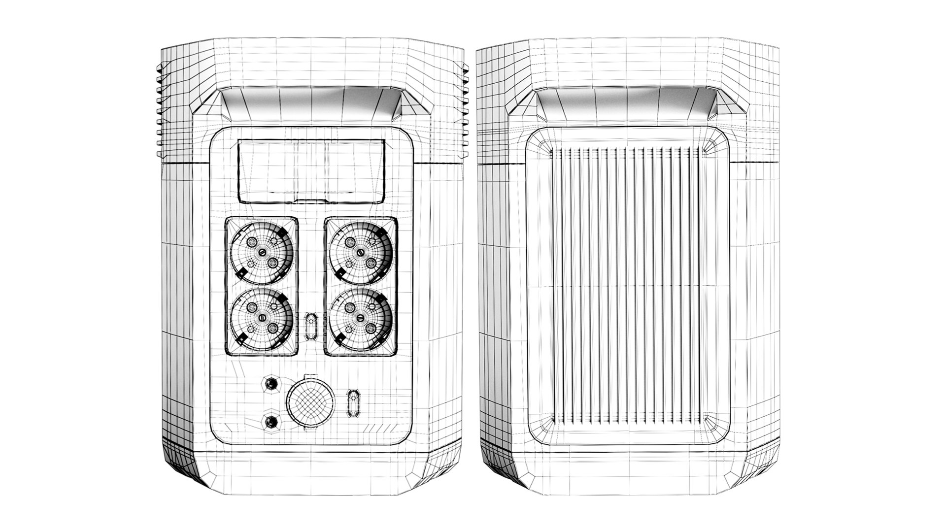 3D Model EcoFlow DELTA 2 Charging Station And Battery - TurboSquid 2020463