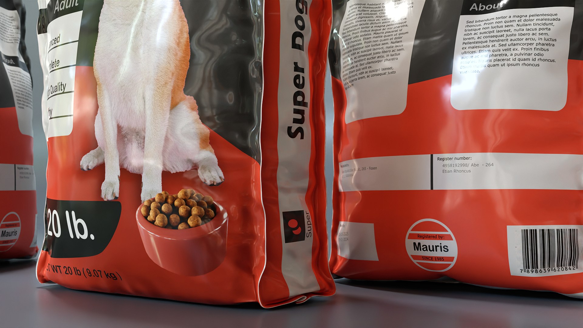 3D Dog Food Bag 01 TurboSquid 1778208