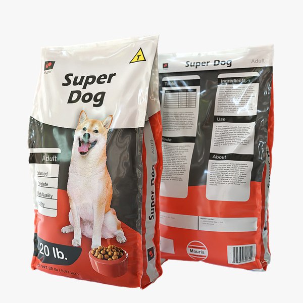 3D Dog Food Bag 01