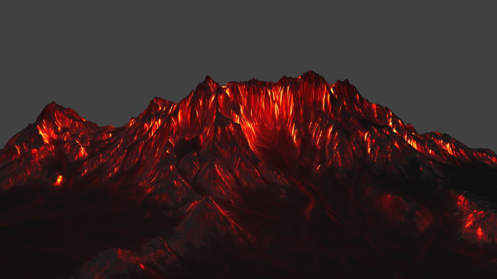Volcano 3d. Вулкан 3д модель.