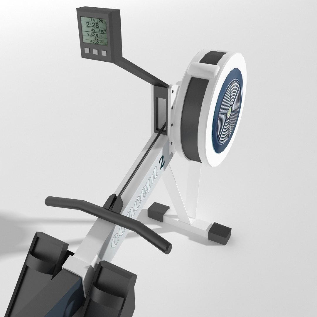 3d Model Of Gym Equipment Rowing Machine