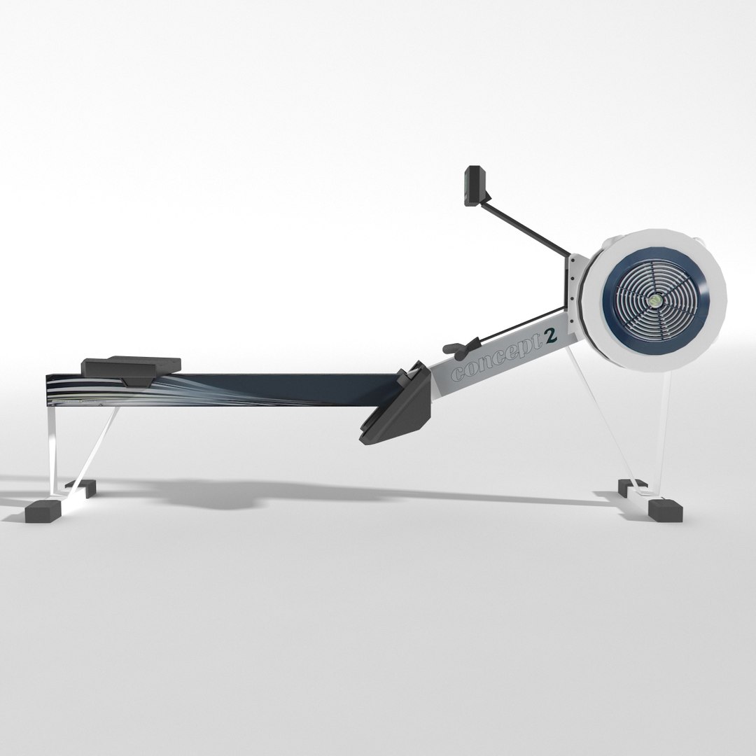 3d Model Of Gym Equipment Rowing Machine