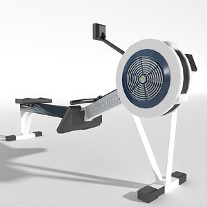 3d model of gym equipment rowing machine