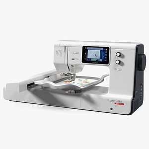 3D Embroidery Machine Bernette b70 Deco Screen On Rigged