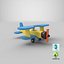 Wooden Aircraft Toy 3D Model
