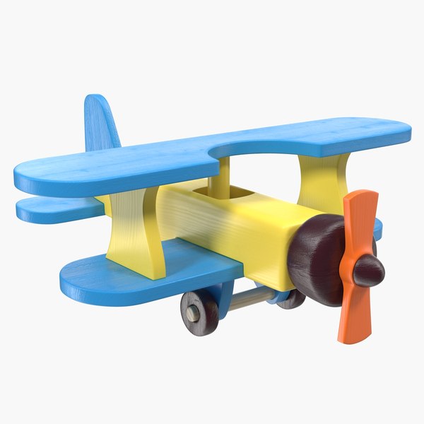 3D wooden aircraft toy