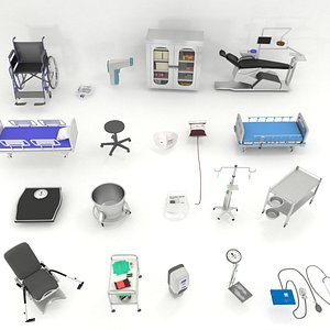 medical equipments 3D model