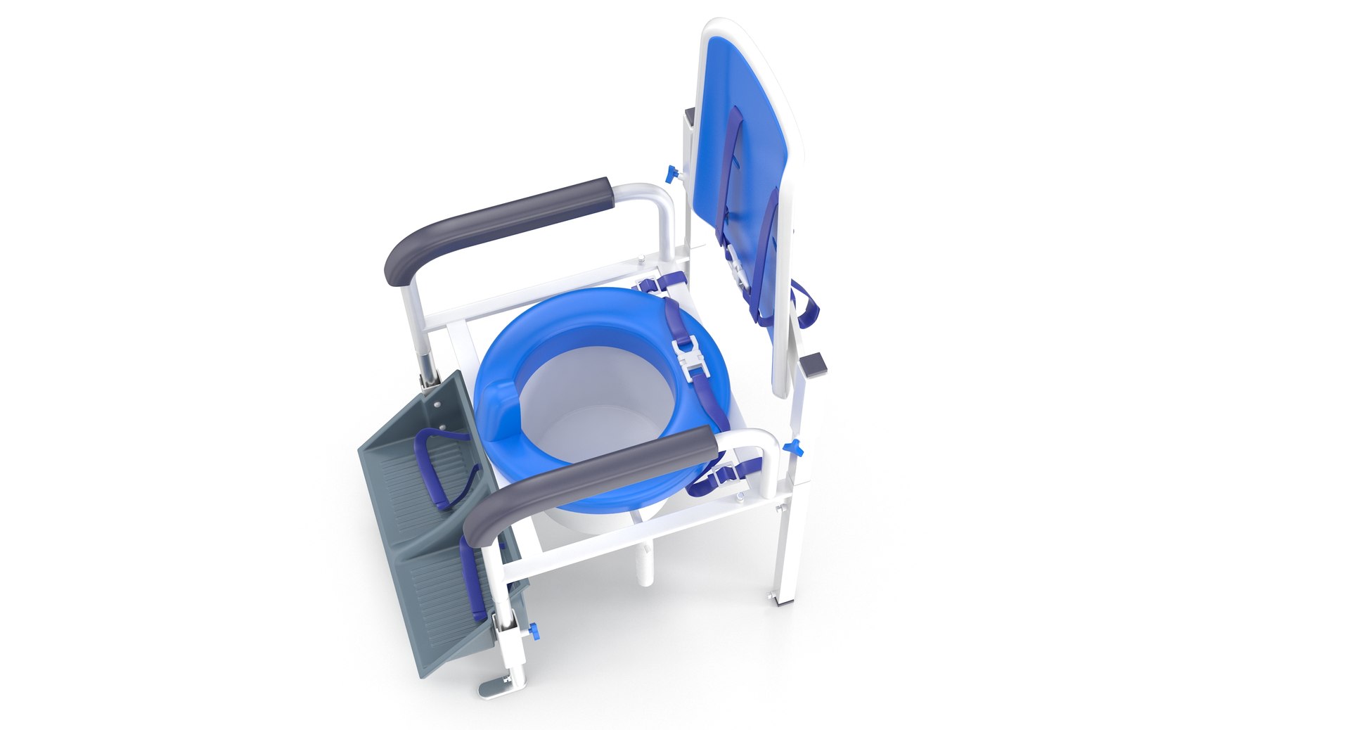 3d Model Columbia Hi-back Positioning Commode