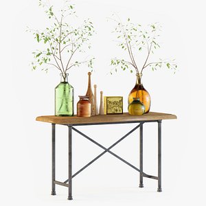 pottery barn austin desk 3d max