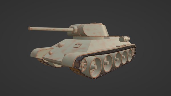 3D модель Танк Т-34 - TurboSquid 2209992