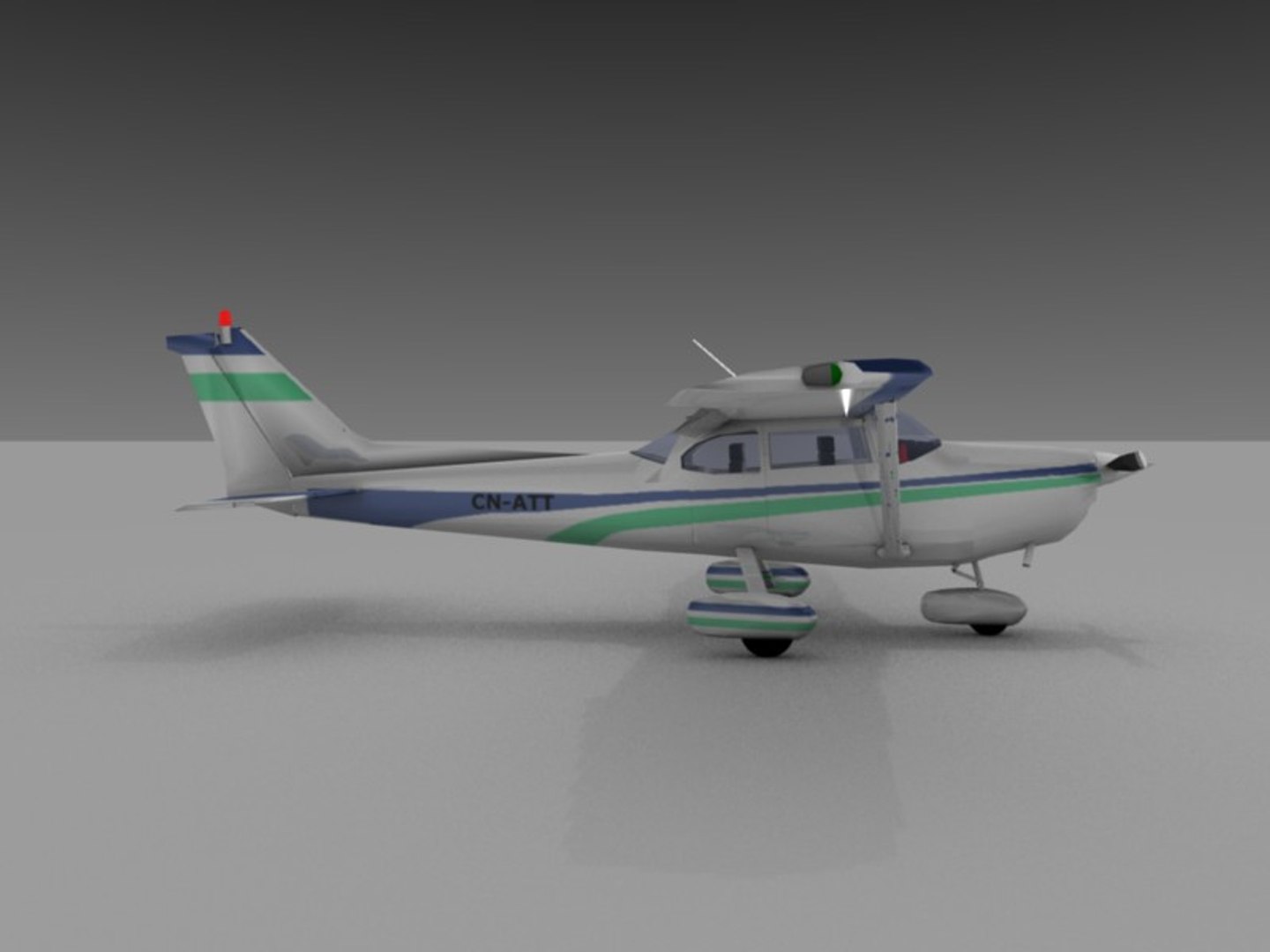 3dsmax Cessna 172