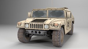 3D model Military Hummer Humvee 3D model