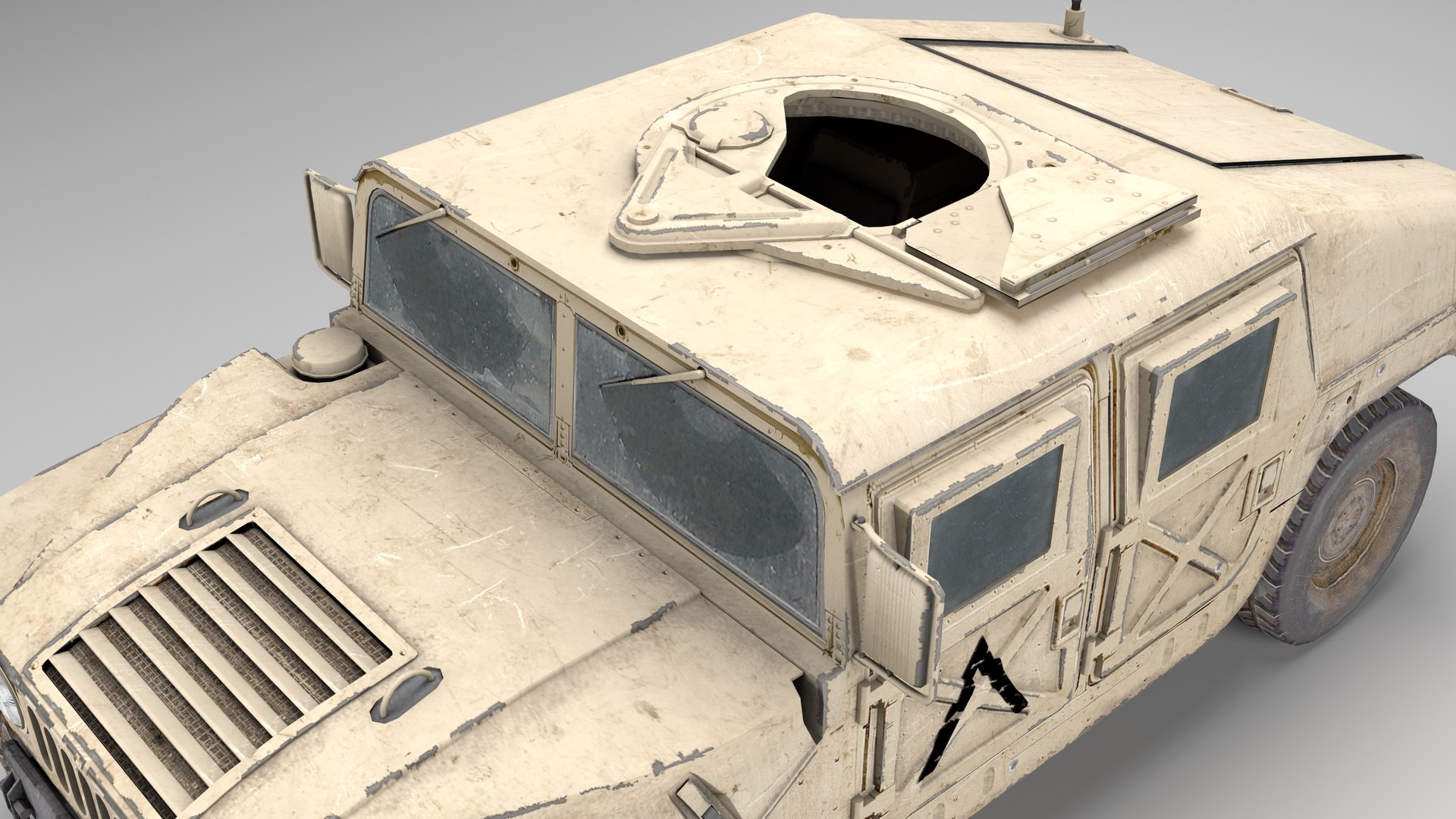 3D Model Military Hummer Humvee 3D Model - TurboSquid 1732922
