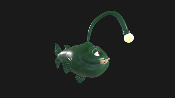 Angler fish cartoon style 3D 모델 - TurboSquid 2071075