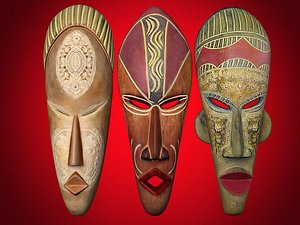ritual masks 3d model