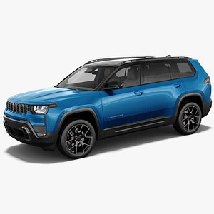 3D Jeep Cherokee 2026 with interior model