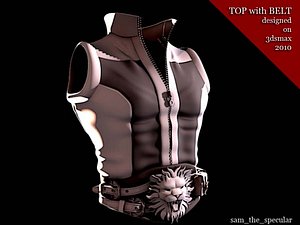 top with belt