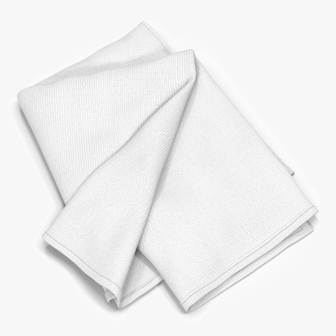 White Towel 6 3D model preview