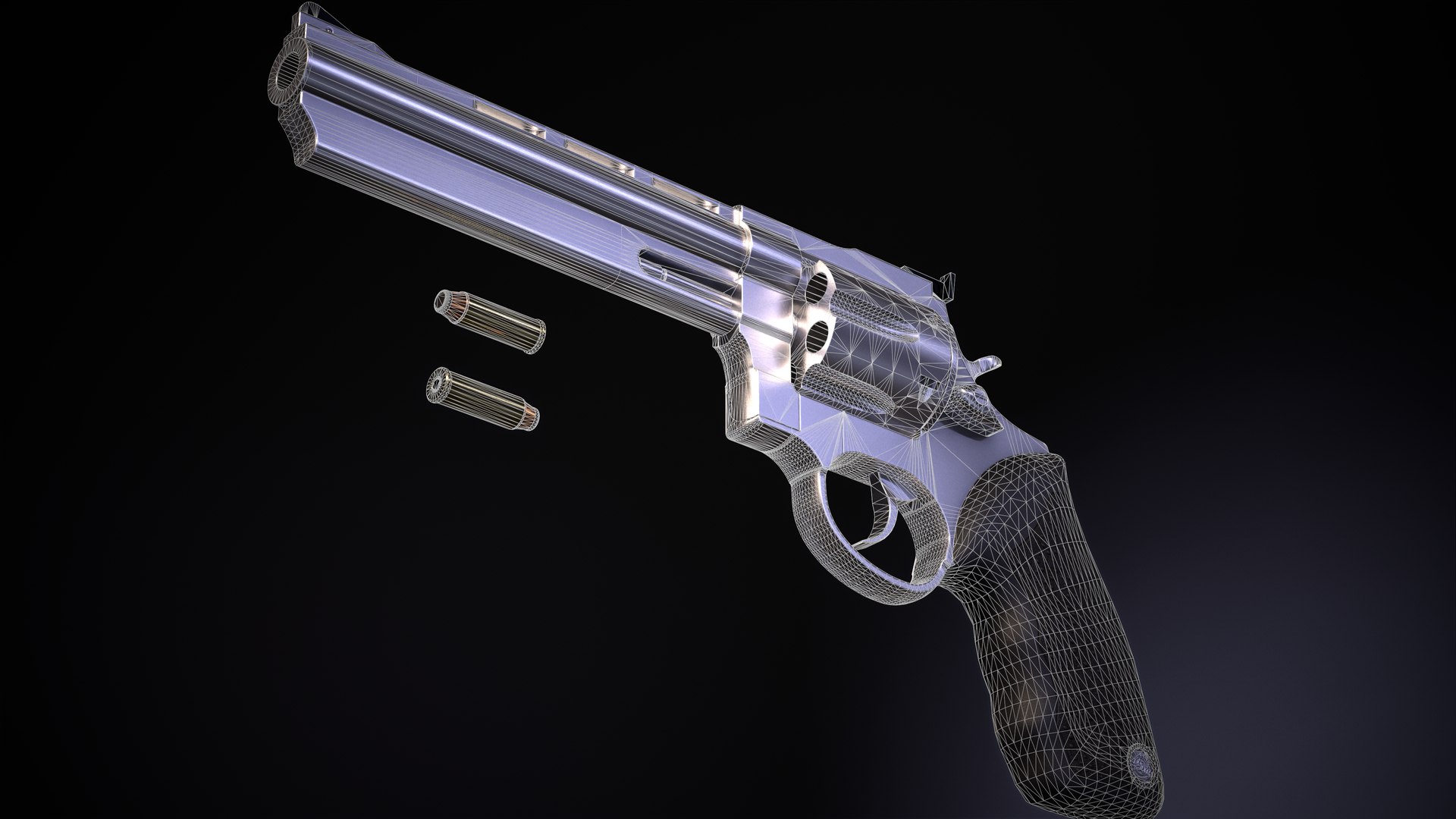 Magnum 44 Revolver 3D Model TurboSquid 2124407