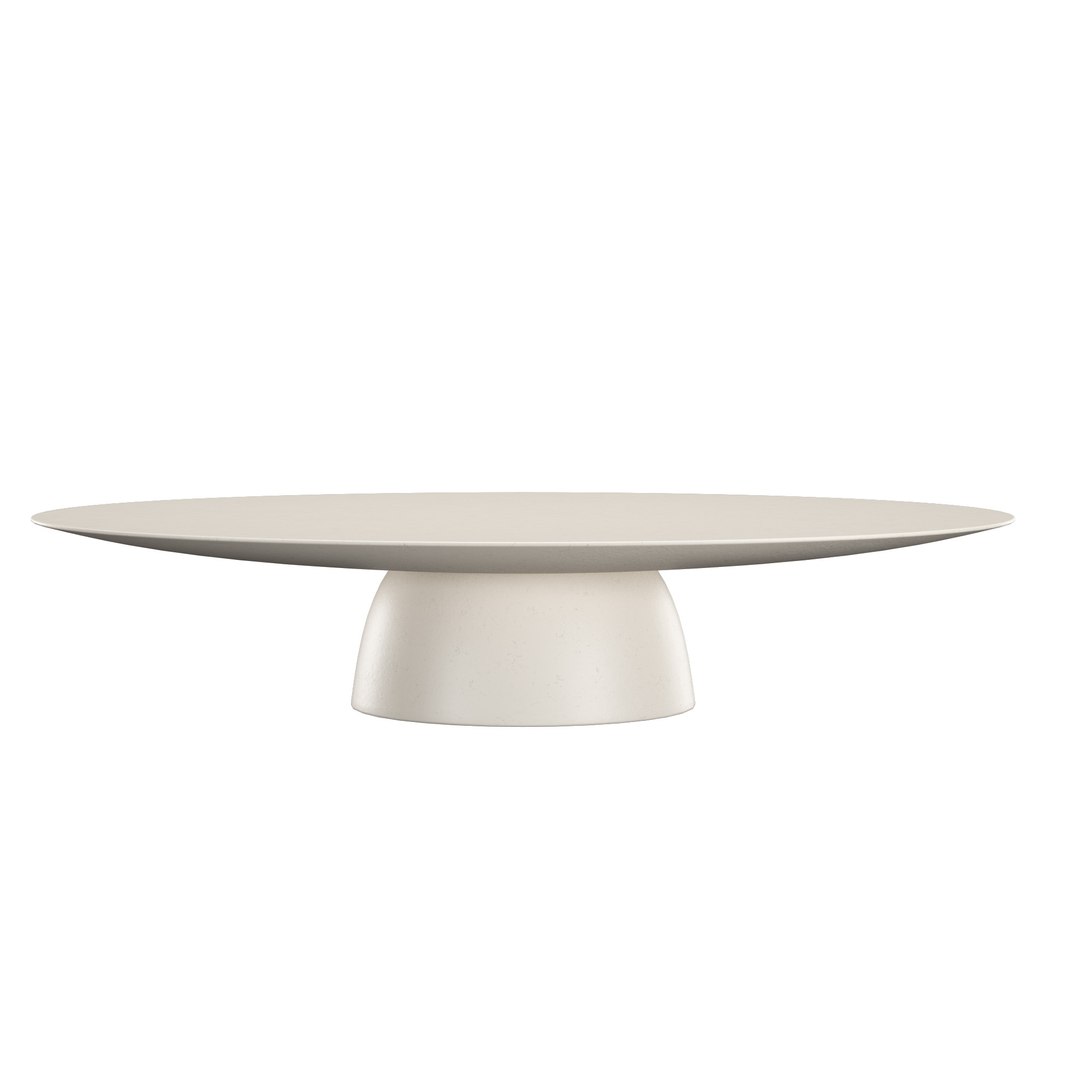 ELLISSE CONCRETE OVAL COFFEE TABLE 3D TurboSquid 2188491