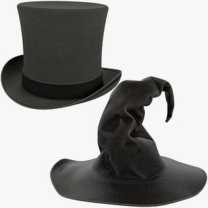 3D Halloween Hats Collection V5