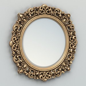3d carved mirror frame
