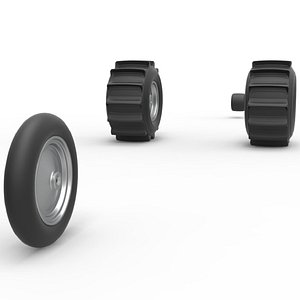 Wheel Set of Top fuel Dirt dragster trike Sale 1 to 25 3D model