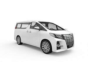 3D 2018 toyota alphard model