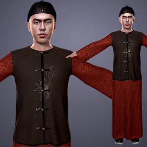 Prince of Qing Dynasty in ancient China 3D