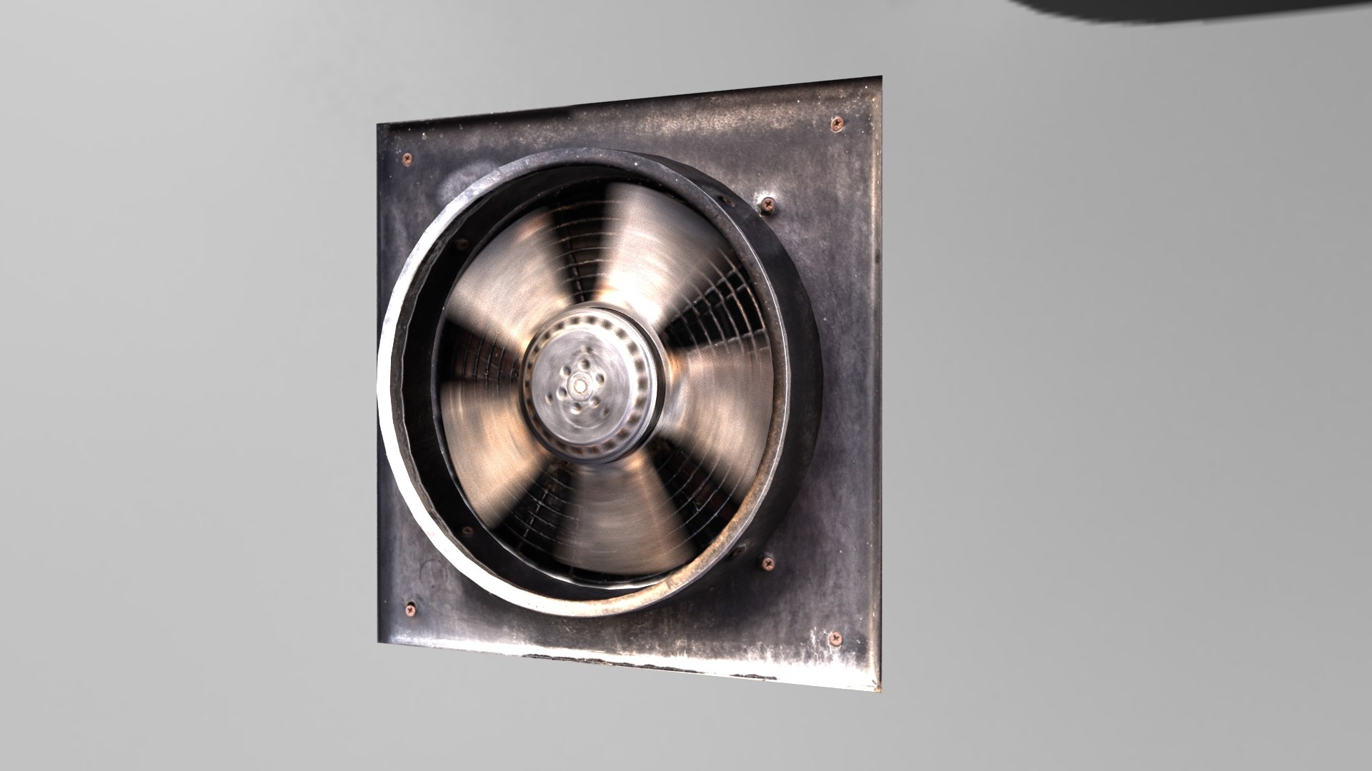 3D Old Rusty Metal Fan Model - TurboSquid 1411969