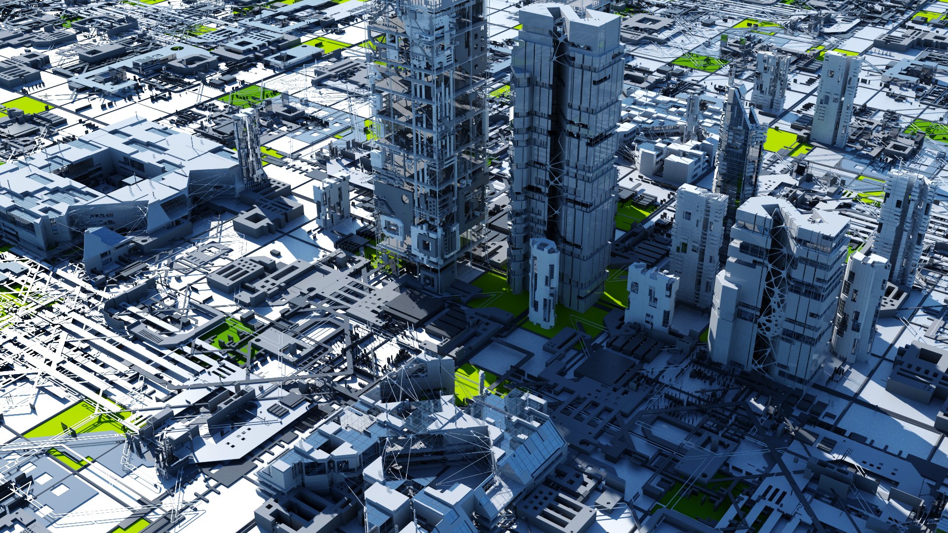Sci-fi Cityscape 3D Model - TurboSquid 1648938
