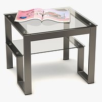Coffee Table Metal/Glass 004