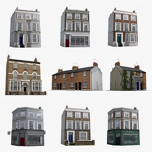 Realistic English Buildings Collection