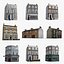 3D 12 Photorealistic European Buildings City Set