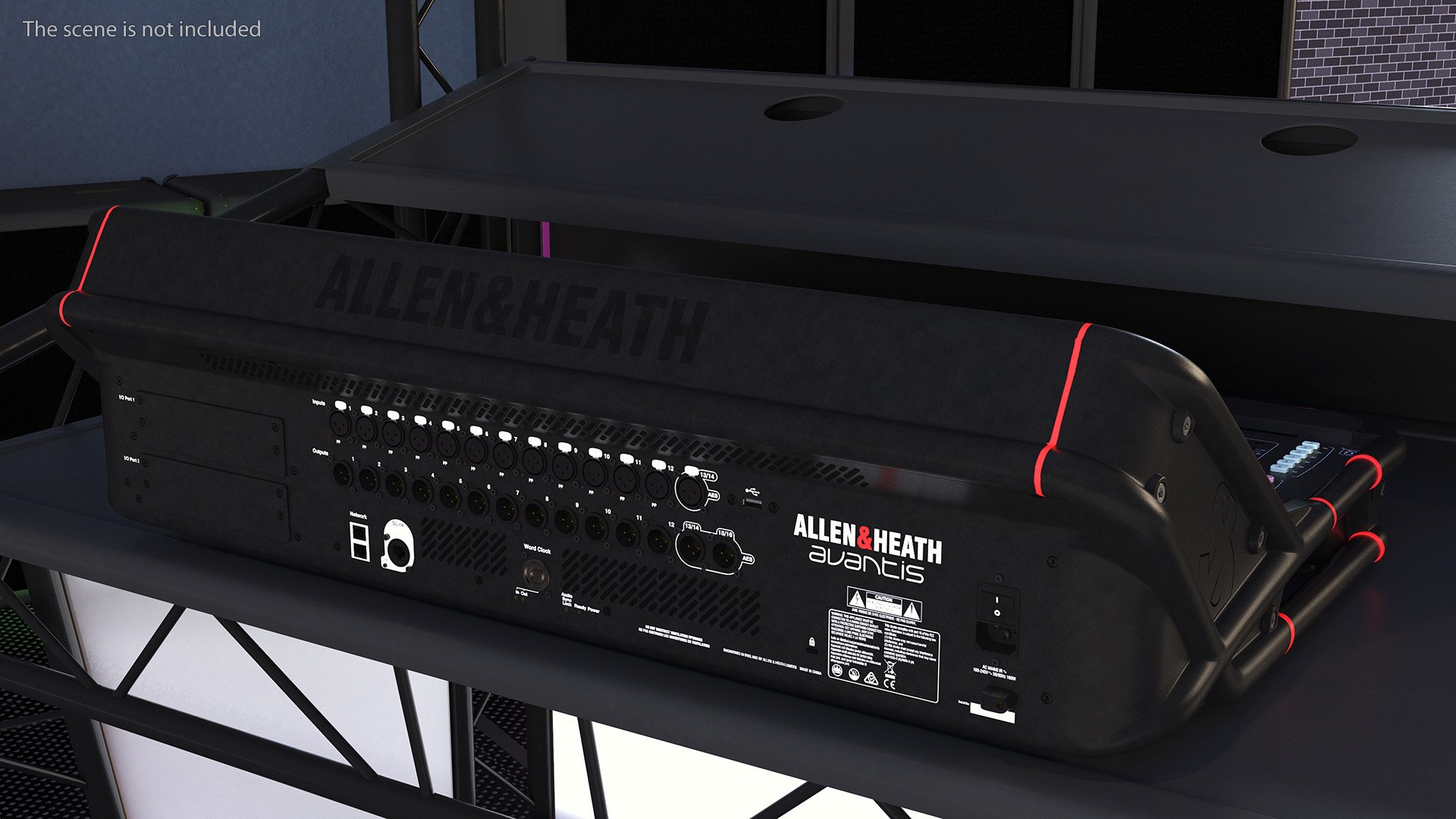 3D Digital Mixing Console Allen and Heath AVANTIS Off model ...