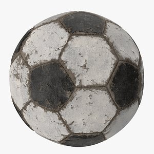 3D scratched soccer ball model