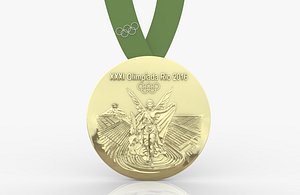 2016 Rio Olympics Medal 3D print model