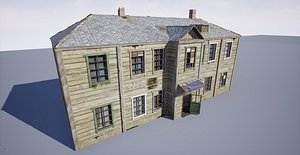 russian residential barrack 3D model