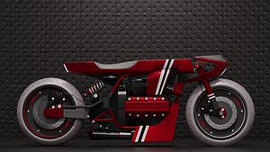 Cafe racer concept 3D model