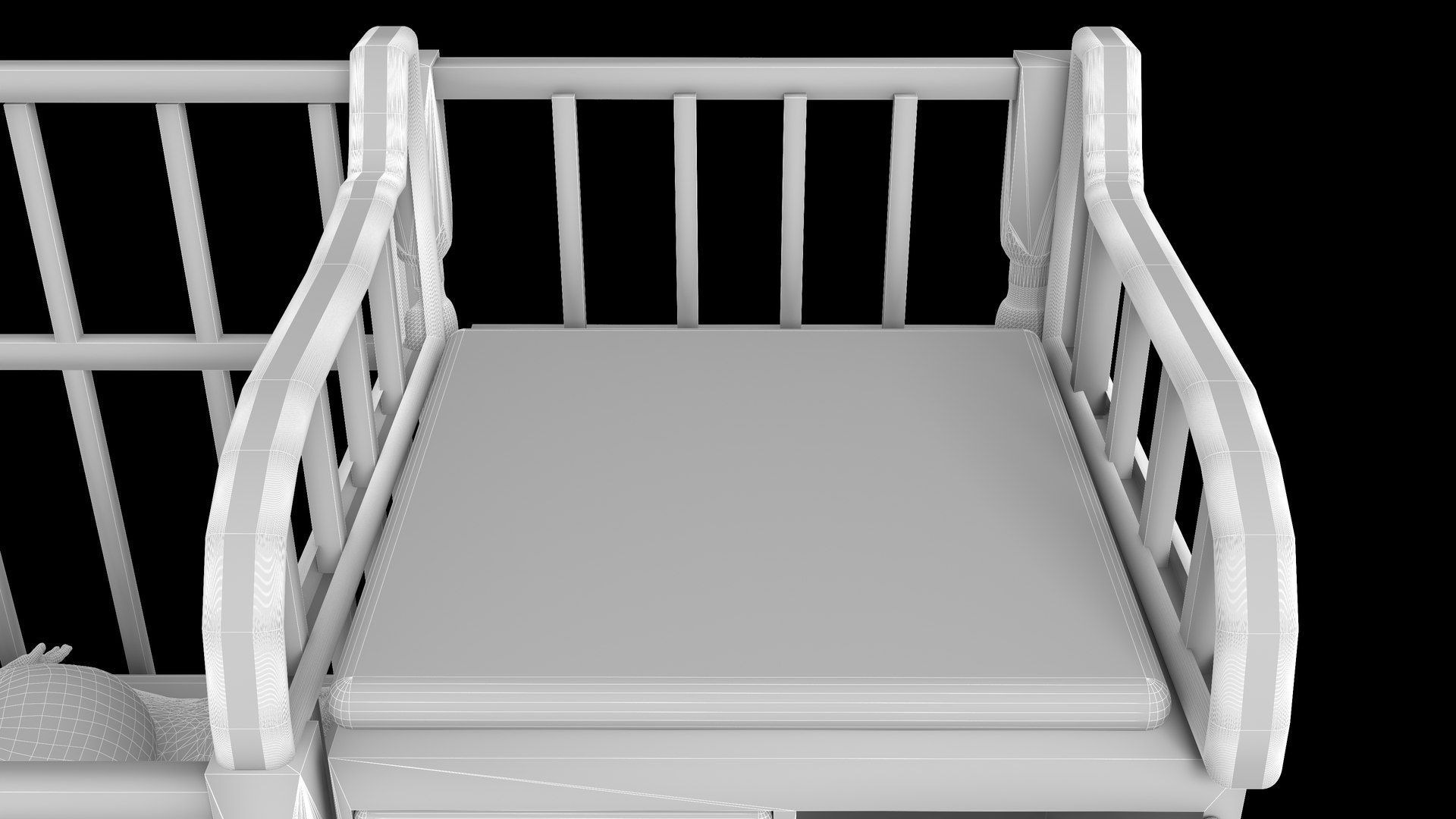 3D Baby Cradle Model - TurboSquid 2559172