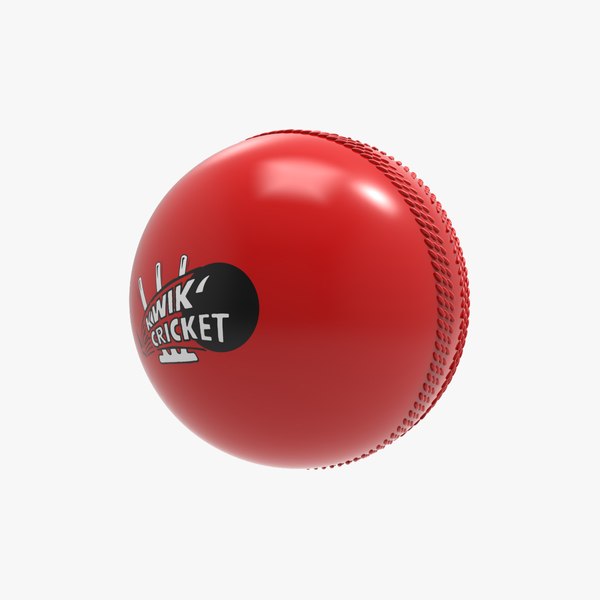 3d model gray kwik cricket ball