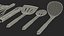Cooking Utensil Set Chrome