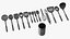Cooking Utensil Set Chrome
