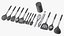 Cooking Utensil Set Chrome